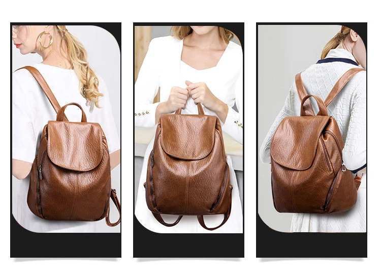 Женский рюкзак, женский рюкзак для отдыха, рюкзак из искусственной кожи, Mochila Escolar, винтажные сумки для женщин, женские рюкзаки, модный рюкзак
