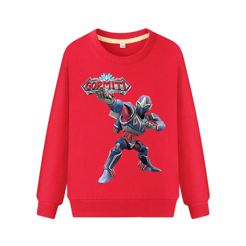 Boys Girls Kids Gormiti Hoodies Child Hot Games Print Long Sleeve Sweatshirts Baby Cotton Casual Pullover Hoodie Costume WK123 (2)