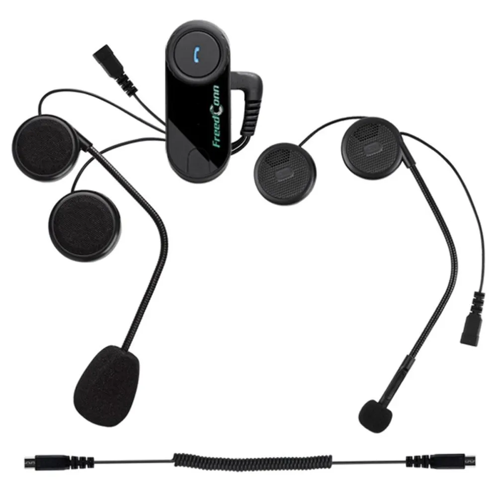 

T-COM02S Motorcycle Helmet Interphone Bluetooth Helmet Headset for Rider and Passenger Pillion Intercom Communicate