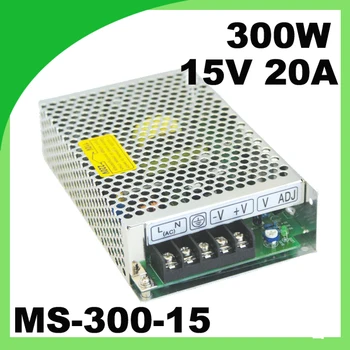 

MS-300-15 led driver ac-dc 300w 15VDC 20A switching model mini power supply