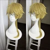 Anime Bungo Stray Dogs Doppo Kunikida Cosplay Wigs Light Gold Long Horsetail Fluffy Curly Heat Resistant Synthesis Hair Wig New ► Photo 1/4