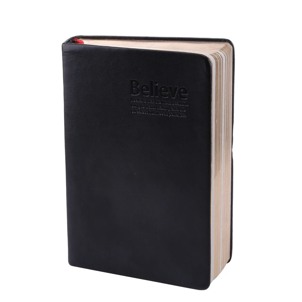 

Party Favor Leather Cover Bible Notebook Vintage Thick Paper Notebook Notepad Hard Copybook Diary Book Christmas Party Gift