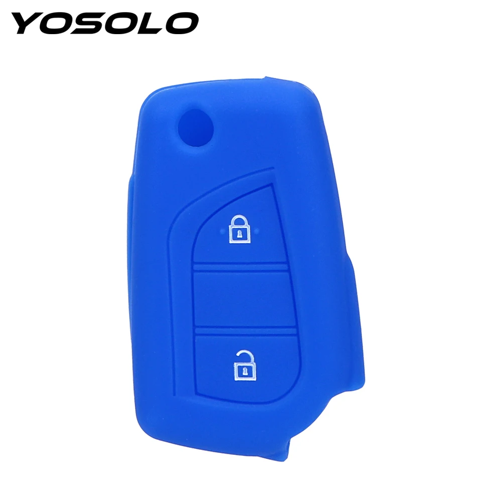 

YOSOLO For TOYOTA Corolla EX 2 Buttons Car Key Shell Key Fob Shell Key Case Cover Remote Auto Replacement Parts