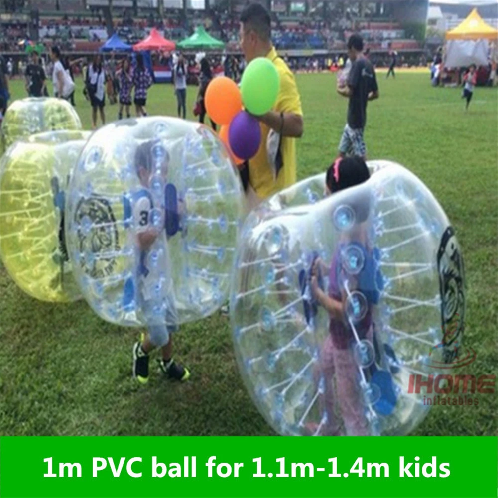 1m PVC Inflatable Bubble Soccer font b Football b font Ball for Children Zorb Ball inflatable