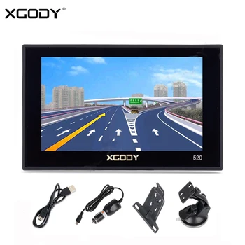 

XGODY 520 5 Inch Car GPS Navigation 256MB+8GB Touch Screen FM SAT NAV Truck GPS Navigator Navitel 2020 Europe Free Map Update