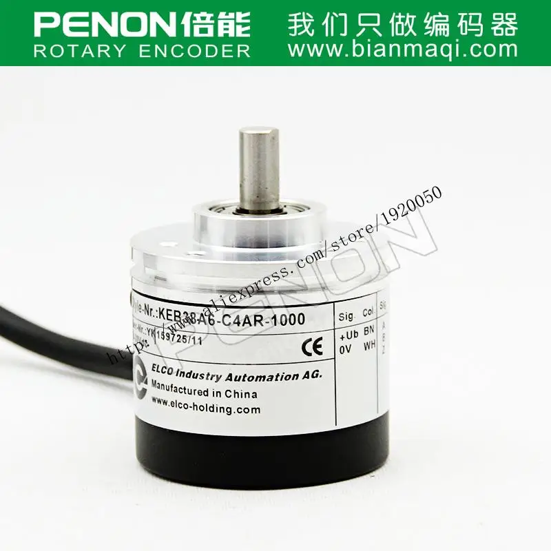 

Elco ELCO spot KEB38A6-C4AR-1000 line rotary encoder solid shaft 6mm 1000