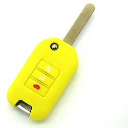 Гарантия изысканный силиконовый авто ключ протектор Крышка для Honda Civic Spirior с 3 кнопками ключа автомобиля remote shell