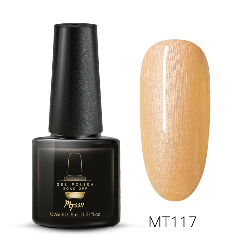 Mtssii 7ml Color Nail Gel Polish Manicure Semi Permanent Base Top Coat UV LED Nails Gel Varnish Soak Off Nail Art Manicure Gel - Color: S04832