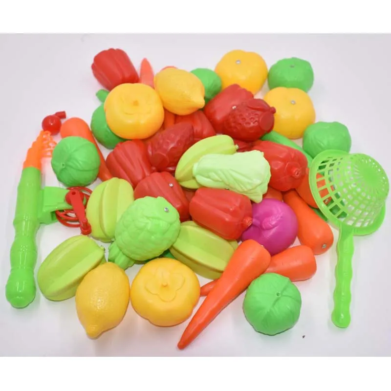 New-14pcs-Set-Magnetic-Fishing-Toy-Game-Kids-1-Rod-1-net-12-3D-Vegetables-or