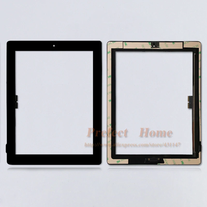 10Pcs New Touch Screen Glass Digitizer assembly For iPad 3 assembly A1416 A1403 A1430 free by dhl