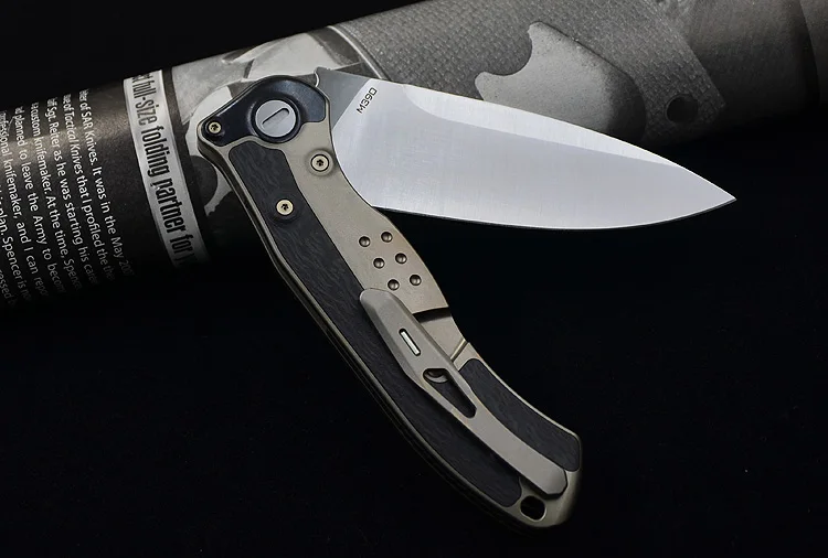 VENOM BONE DOCTOR M390 Титан CF Флиппер складной нож для кемпинга охоты выживания карманные кухонные ножи для фруктов EDC инструменты