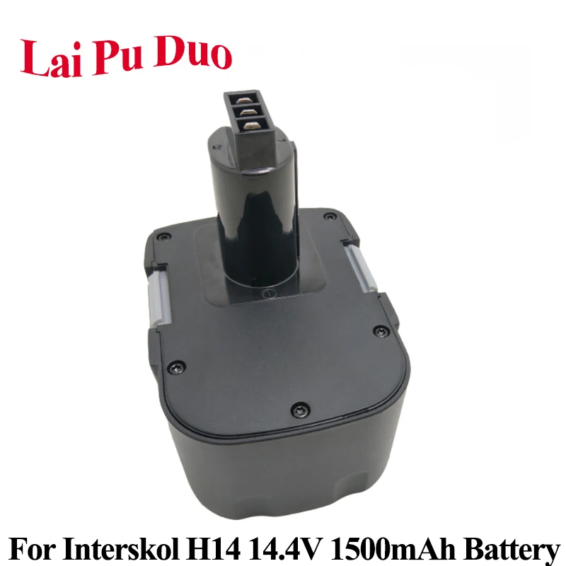 

14.4V 1500mAh Ni-CD DA-13 14.4E Power Tool Rechargeable Battery Cordless Drill For Interskol 14.4v H14 1.5Ah