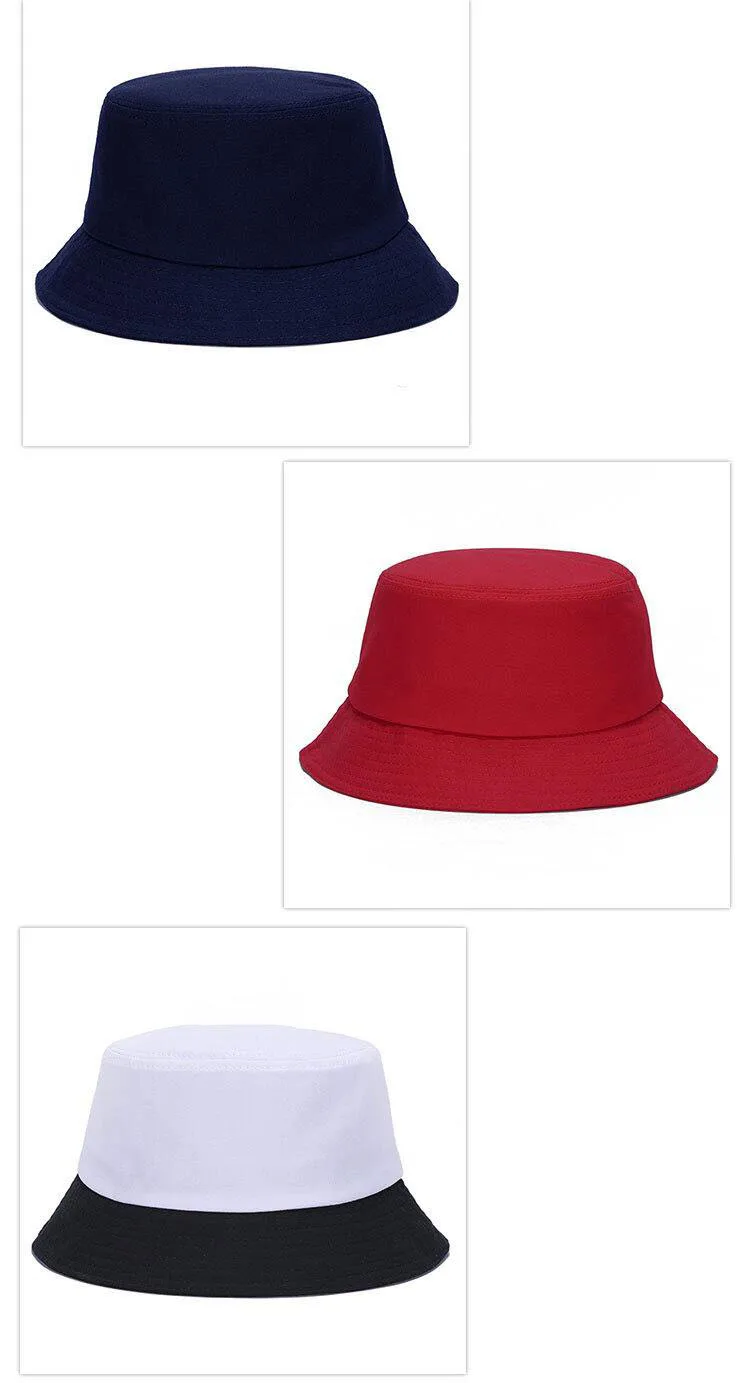 Корейский желе-Цвет ed одноцветное Цвет ведро Шапки для Для мужчин Панама Для женщин шляпа для рыбалки шляпа улица DIY портативный