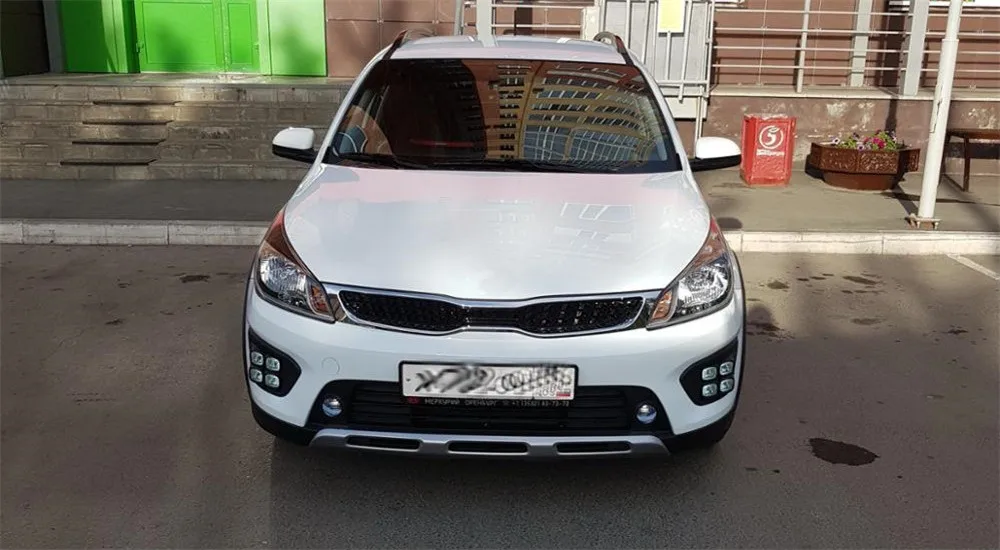 CSCSNL 1 пара супер яркий светодиодный фонарь для России KIA RIO X-Line Автомобильные дневные ходовые огни DRL с указателем поворота