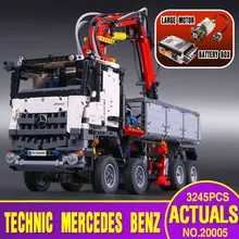 2793pcs NEW LEPIN 20005 technic series Mercedes-Benz Arocs Model Building blocks Bricks Compatible with Toy for Children