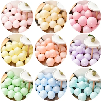 

20pcs Macaron Balloon Baby Shower Boy Girl Table Decorations Wedding Bachelorette Hen Party Adult Kids Unicorn Birthday Supplies