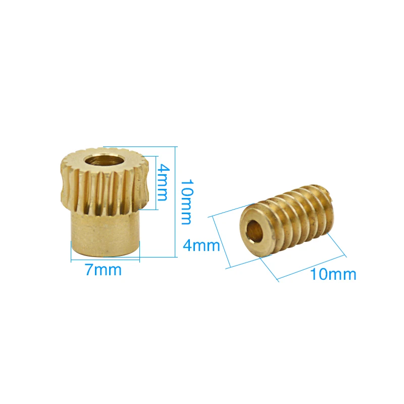 Aiyima 1 par 0,5 Modulus Motor salida cobre gusano rueda engranaje 1:20 para DIY Aiyima 1 par 0,5 Modulus Motor salida cobre gusano rueda engranaje 1:20 para DIY