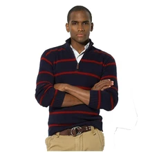 2017 Men Winter Thick Sweater Brand Clothing Casual Pullover Hight Quality Striped Knitted Male Turtlneck Jumper Sudaderas Sale