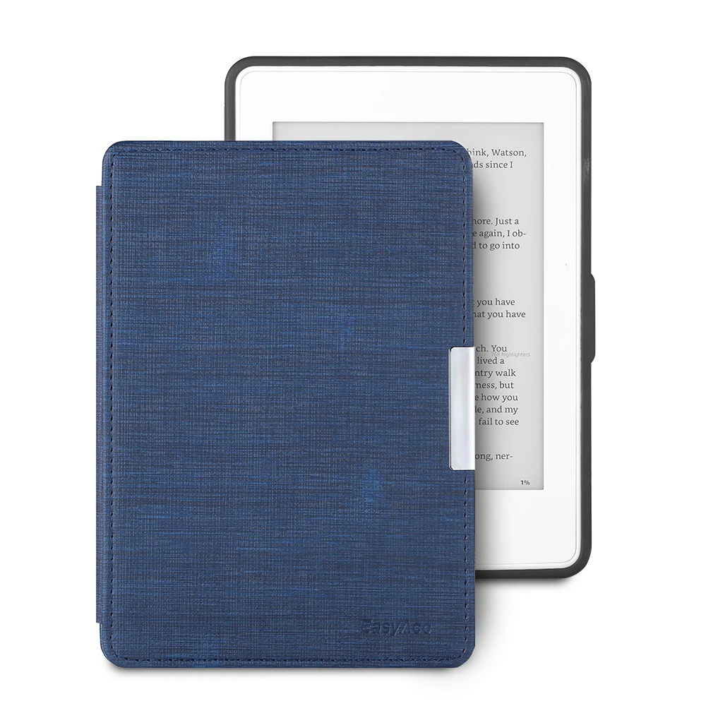 

Easyacc For capa amazon kindle paperwhite 1/2/3 case cover Ultra Slim Case for Tablet 6inch Shell With Sleep&WakeUp Dark Blue