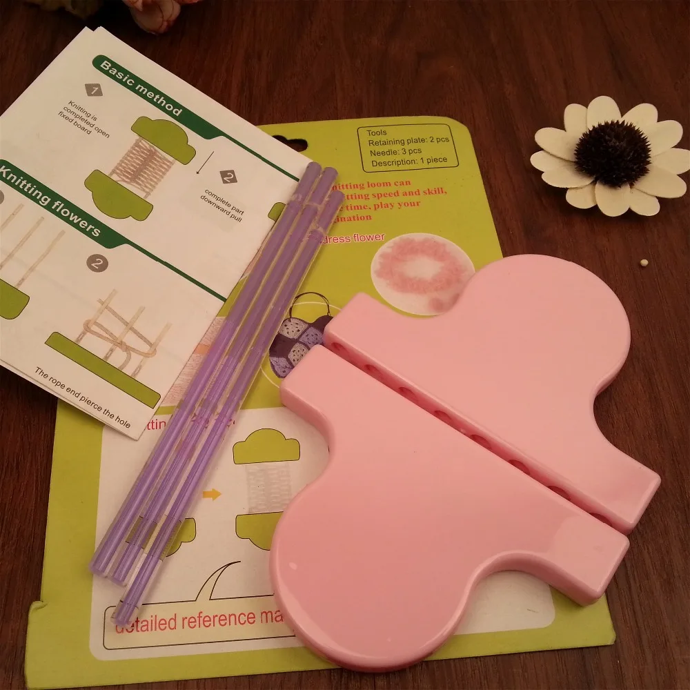 Us 5 69 10 Off Free Shipping Plastic Pattern Knitting Loom Easy Weaving Tool For Easy Knit Handmade Crafts Needlework In Sewing Tools Accessory