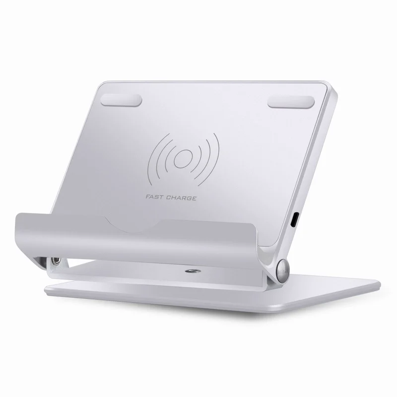 Ascromy Fast Wireless Charger QI Wireless Charging Pad Stand for Samsung Galaxy Note 8 S8 Plus S7 iPhone X 8 Plus Charge Station (2)