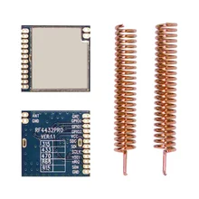 4 шт./лот RF4432PRO-низкая стоимость Si4432 фронтальный FSK беспроводной приемопередатчик rf-модуль+ Весенняя антенны