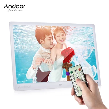 

Andoer 13" LED Digital Photo Frame Desktop Album Display MP4 Video MP3 Audio TXT eBook Clock Calendar w/ Infrared Remote Control