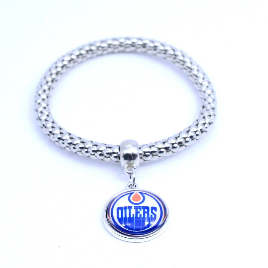 Sport Bracelet NHL Edmonton Oilers Charms Bracelet&Bangle for Women Men