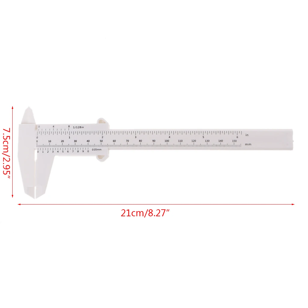 0-150 мм Пластиковый штангенциркуль микро метр Guage ежедневный инструмент APR28_20