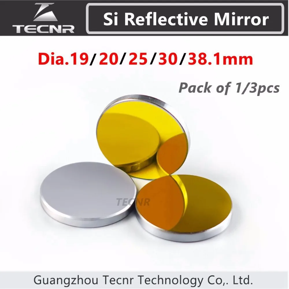 

factory sell 3pcs Co2 laser mirror 25MM diameter Si mirror for laser cutter