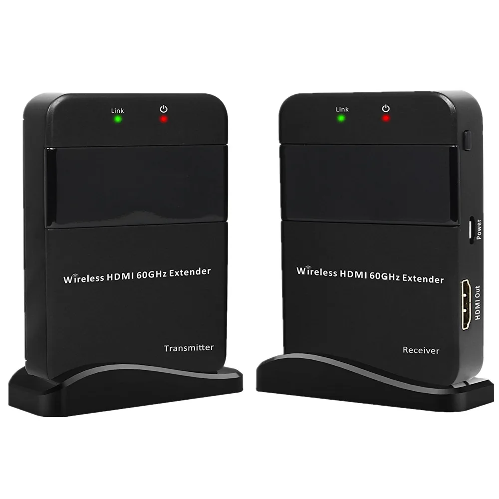 60GHz WHDI 100ft Wireless HDMI Transmitter Receiver ZY-DT210 HDMI Wireless Video Transmission Kit 1