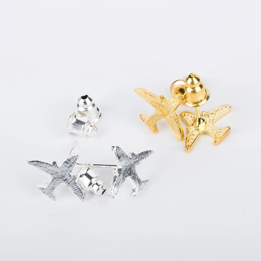 Studs Earring for Women Lovely Tiny Plane Design Earring Handmade Fashion Jewelry Studs Earring for Women Lovely Tiny Plane Design Earring Handmade Fashion Jewelry