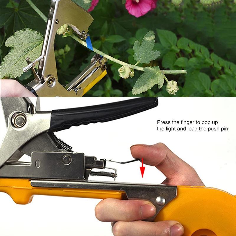 Garden Tool Plant Tying Tapener Tape Machine Hand Tools Tying Vine Branch Machine Tied Twig Gun Strapping Vegetable Grape Stem