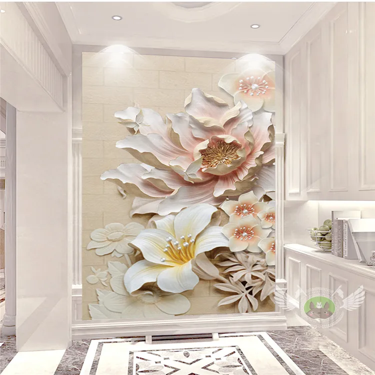 3d embossed bedroom entrance background decoration wallpaper wallpaper corridor wallpaper walkway lotus pearl murals 3d embossed bedroom entrance background decoration wallpaper wallpaper corridor wallpaper walkway lotus pearl murals