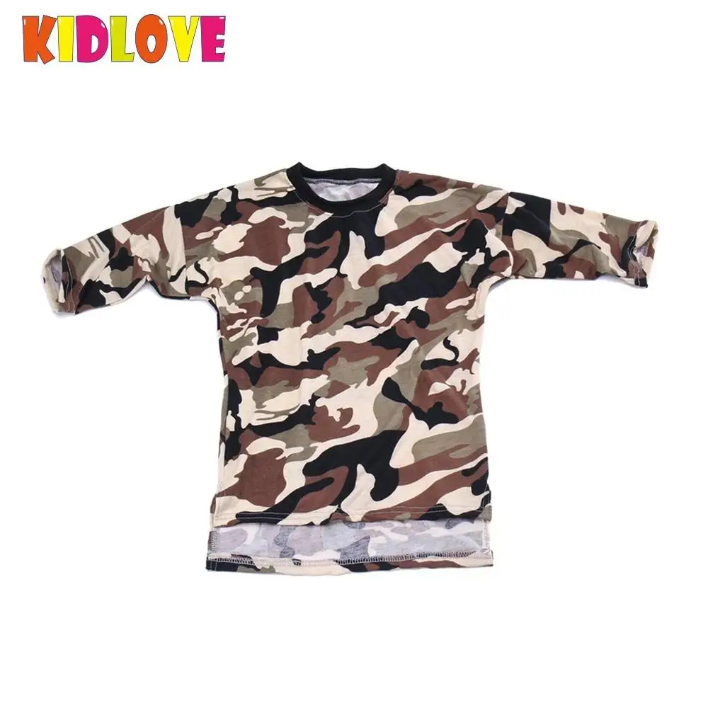 Round Neck Camouflage Long Sleeve Casual Dresses Round Neck Camouflage Long Sleeve Casual Dresses