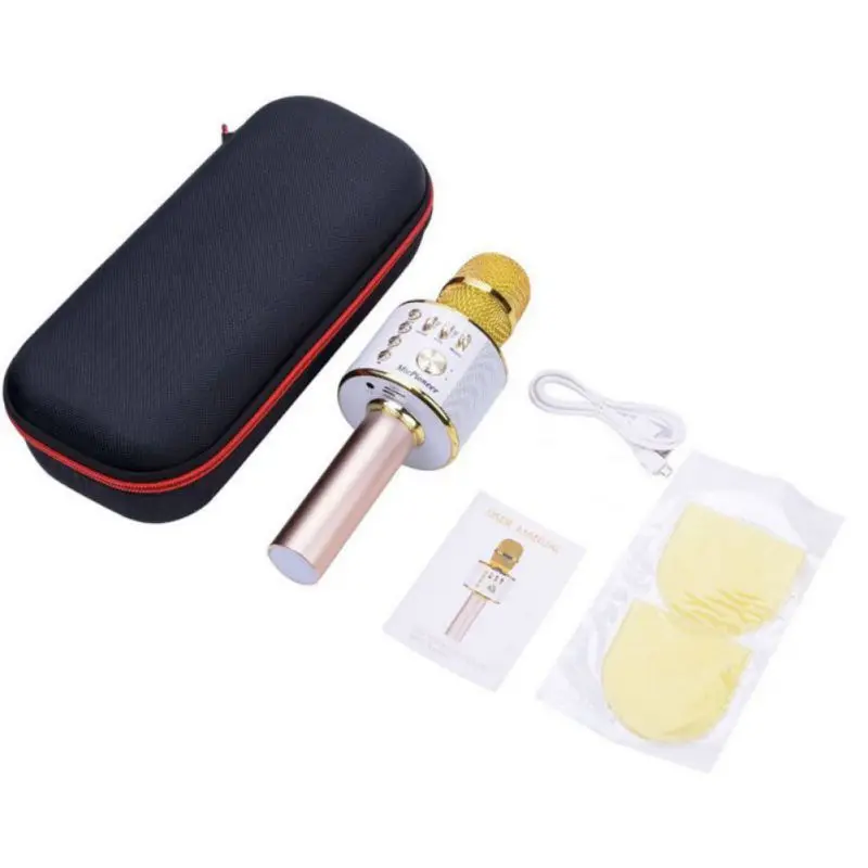 

New Package! K38 Wireless Bluetooth Handheld Karaoke Microphone with Box KTV Home Mic Speaker Player Professional Microphones