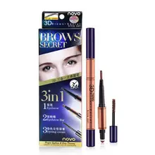 3 в 1 натуральный карандаш для бровей+ крем для окрашивания+ палочка для пудры Быстрый красивый макияж для глаз комплект наращивание бровей долговечные косметические инструменты
