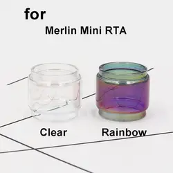 Аутентичные Yuhetec прямо замена стеклянный бак pyrex замена стеклянная трубка для Merlin mini rta 2 мл (5 шт)