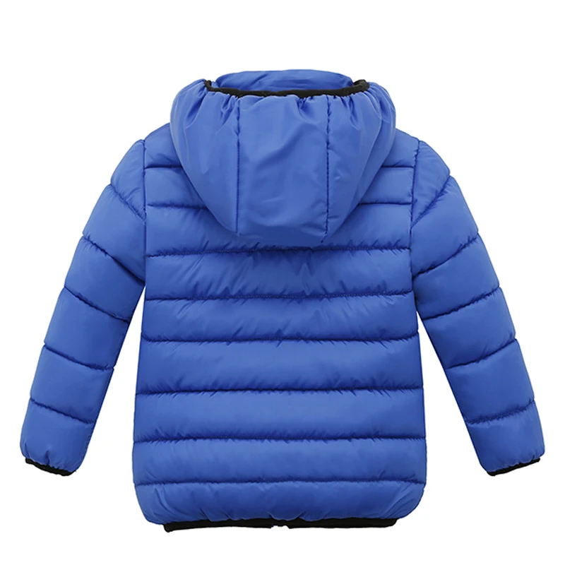 KEAIYOUHUO/ г. Осенне-зимние пальто для мальчиков теплые куртки с капюшоном для девочек и мальчиков, Детский пуховик детская верхняя одежда пальто для маленьких мальчиков
