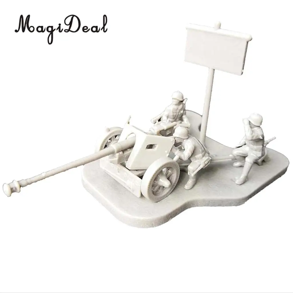 2pcs Simulation 4D 1:72 Scenario PAK40 Assembly Model Scene Kids Toy Gift Home Decor