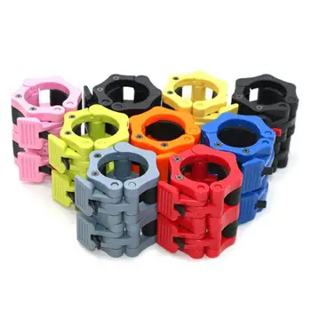 

NEW 2Pcs 50mm Barbell Collar Locking Clip Clamp Quick Release Bar Gym Fitness Buckle