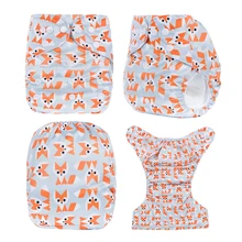 Free Shipping 1pcs Printed Reusable Cloth Diapers Nappies Babies Washable Diapers