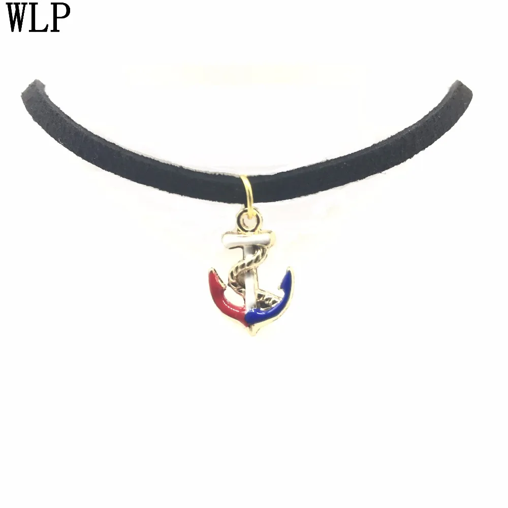 WLP Горячее предложение Новая мода ожерелье колье Bijoux черный, бархатный, кожаный ананас из кристаллов яблоко кулон Макси массивные Чокеры ожерелье