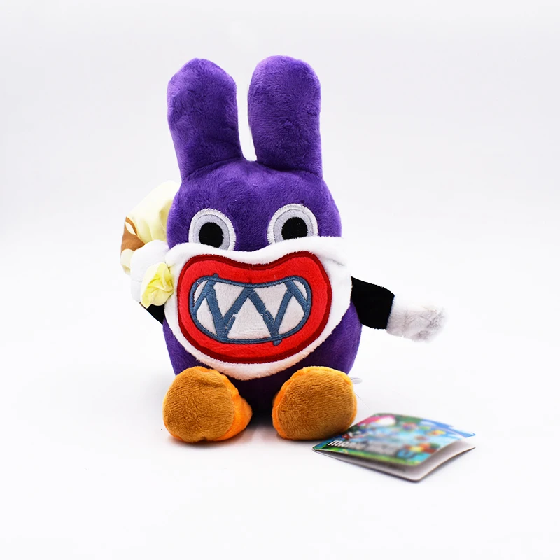 19 см Супер Марио Аниме игр фиолетовый стелс кролик peluche Мягкие плюшевые игрушки куклы Бесплатная доставка