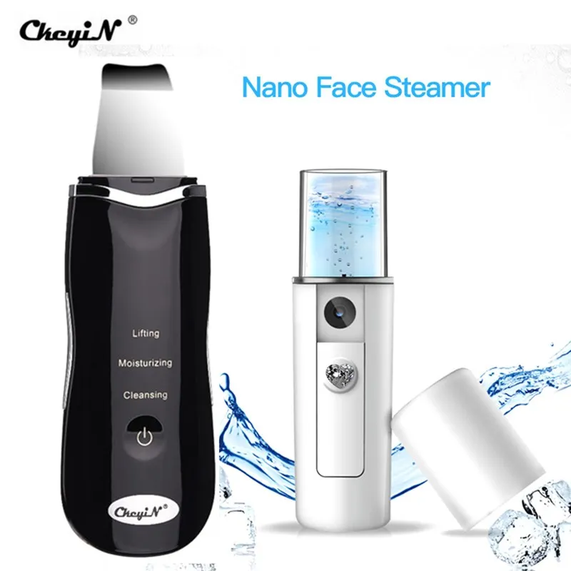 Ultrasonic Face Cleaning Machine Skin Scrubber Blackhead Remover Remove
