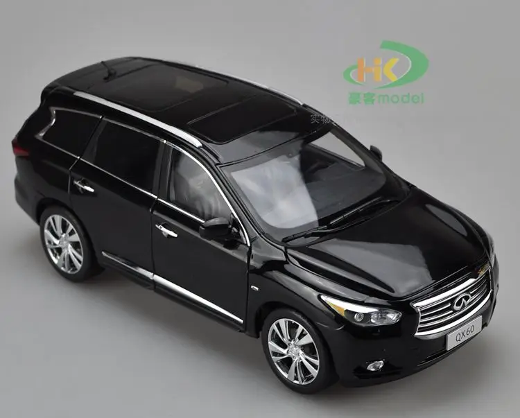 1:18 Infiniti QX60 SUV Педальная версия легкосплавная модель автомобиля литая под давлением металлическая Коллекция подарков для взрослых оригинальная коробка - Цвет: Черный