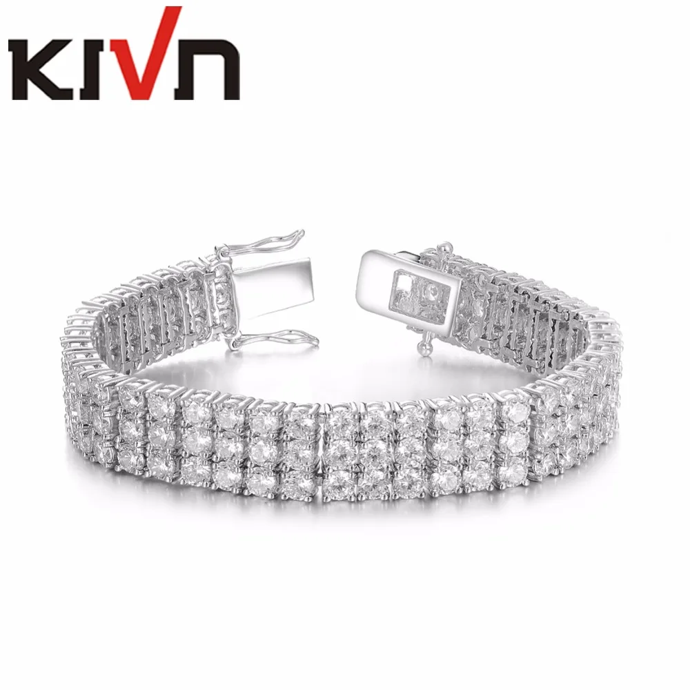 KIVN Fashion Jewelry Tennis Classic CZ Cubic Zirconia Womens Girls Bridal Wedding Bracelets Promotion Birthday Christmas Gifts | Украшения
