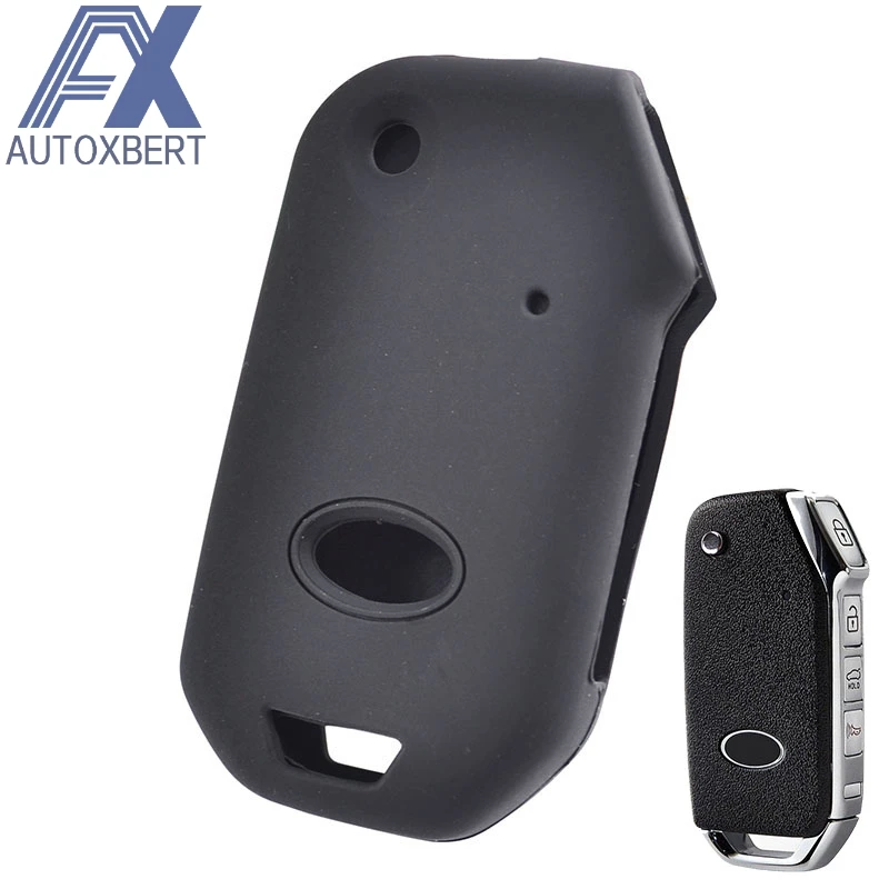 

AX For Kia Sportage Ceed Sorento Cerato Forte Remote FLIP Key Case Silicone Fob Shell Cover Skin Holder 2017 2018 2019