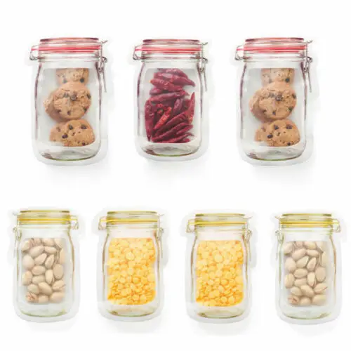 

Random Color Reusable Seal Freshness Protection Package Practical Food Fresh Bag Vacuum Sealer Fruit Meat Milk Storage Bag New