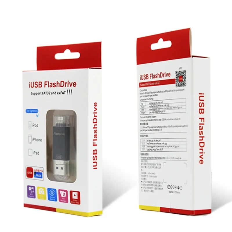 Металлический USB флеш накопитель Kismo 32 Гб 64 256 ГБ карта памяти флэш диск OTG для iPhone X